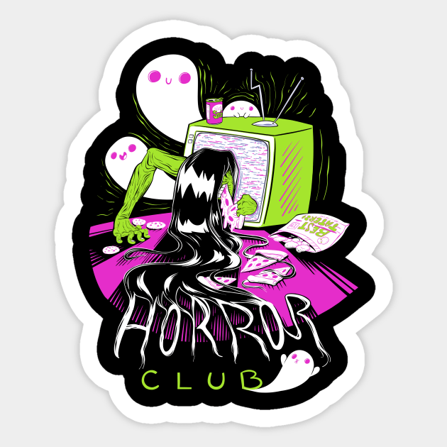 Horror Club Sticker by SleepyHag